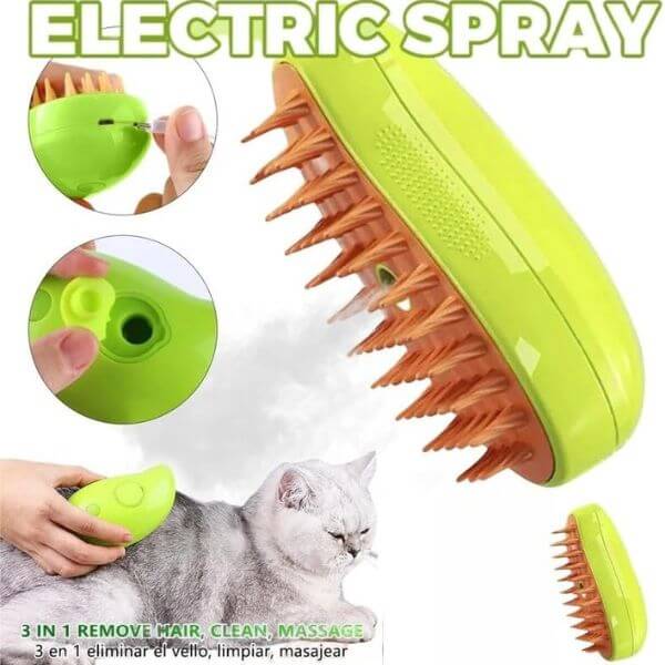 3 in 1 Electric Steam Pet Brush